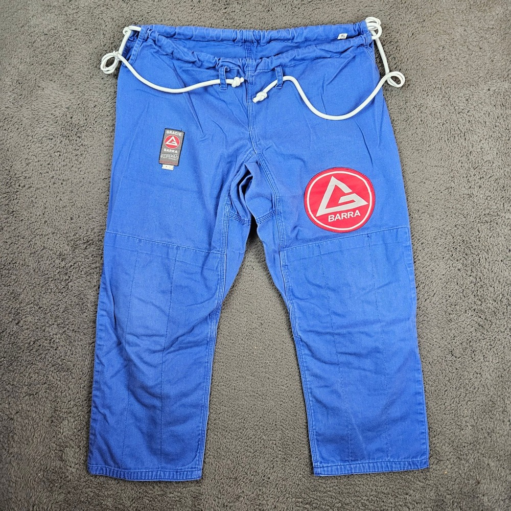 Gracie Barra Kimonos Official BJJ Gi Pants Blue Mens Size A4 Jiu Jitsu Pants